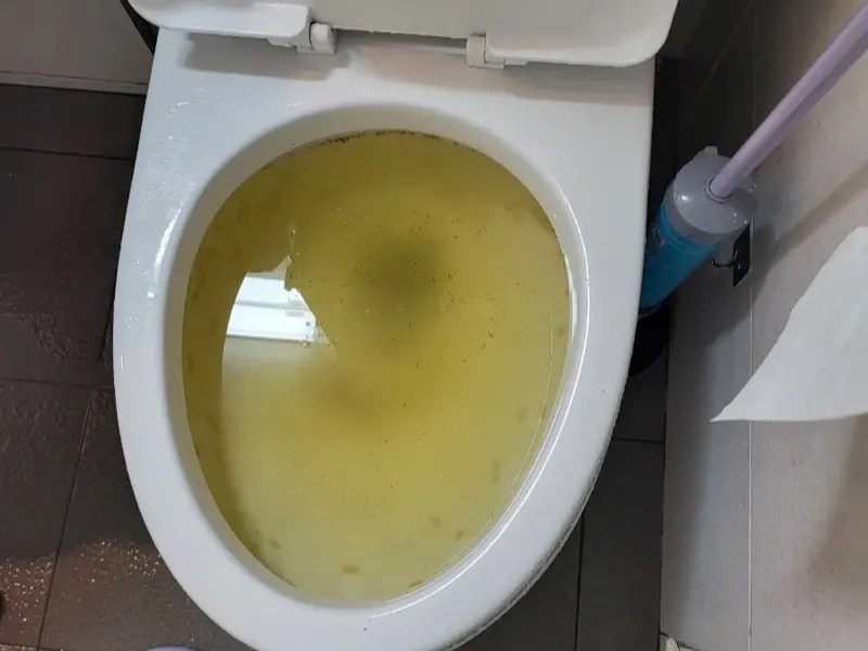 양산 변기막힘 작업사례 2